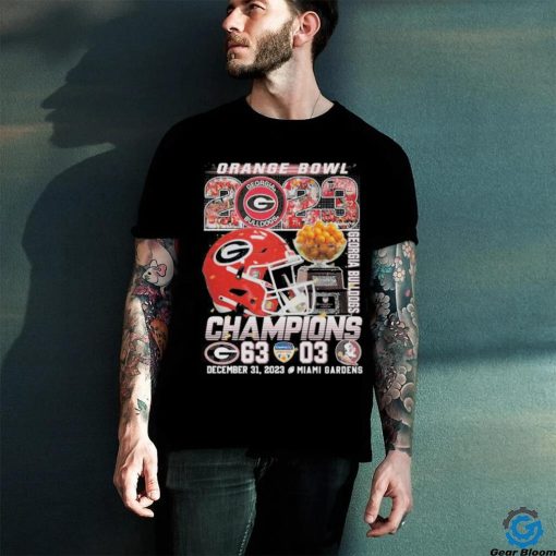 Georgia Bulldogs Champions The Capital One Orange Bowl 2023 Shirt