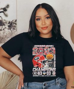 Georgia Bulldogs Champions The Capital One Orange Bowl 2023 Shirt