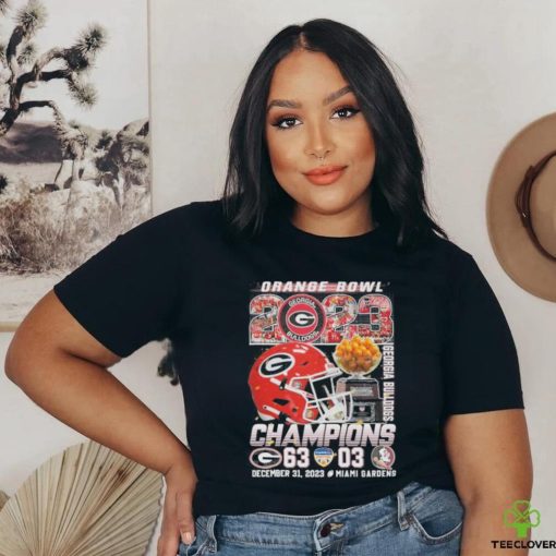 Georgia Bulldogs Champions The Capital One Orange Bowl 2023 Shirt