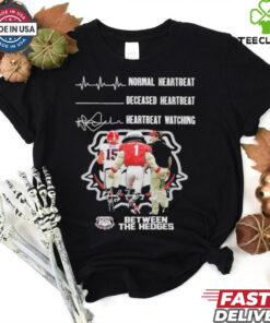 Georgia Bulldogs Crazy Heartbeat Watching Them Playing 2024 signature T Shirt