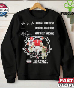 Georgia Bulldogs Crazy Heartbeat Watching Them Playing 2024 signature T Shirt