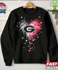 Georgia Bulldogs Crystal Heart Shirt