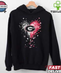 Georgia Bulldogs Crystal Heart Shirt