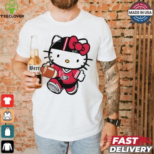 Georgia Bulldogs Cute Hello Kitty Football shirt