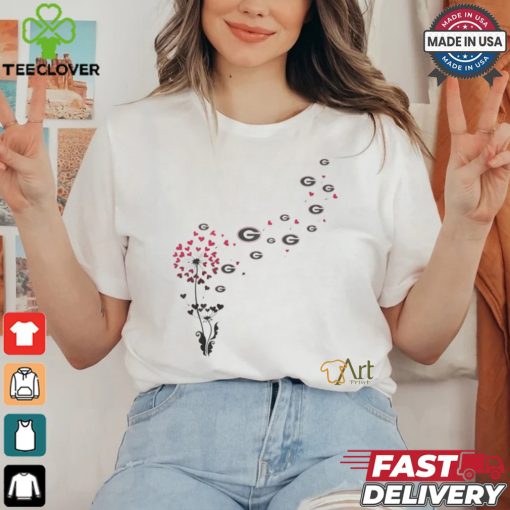 Georgia Bulldogs Flower Shirt