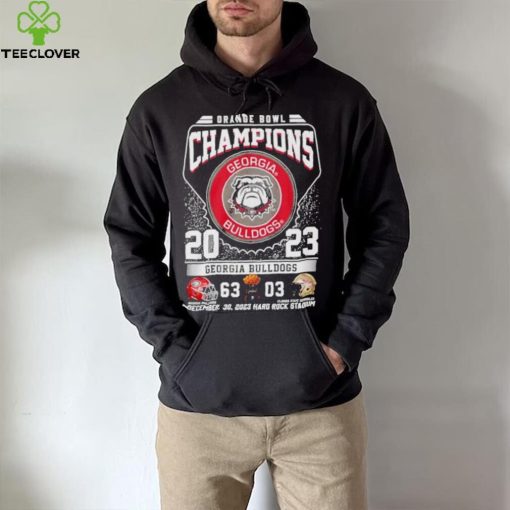 Georgia Bulldogs Football 2023 Orange Bowl Champions Victory Florida 63 3 hoodie, sweater, longsleeve, shirt v-neck, t-shirt