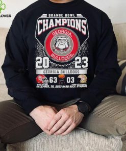 Georgia Bulldogs Football 2023 Orange Bowl Champions Victory Florida 63 3 hoodie, sweater, longsleeve, shirt v-neck, t-shirt