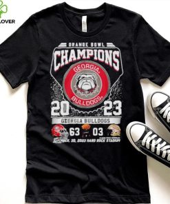 Georgia Bulldogs Football 2023 Orange Bowl Champions Victory Florida 63 3 hoodie, sweater, longsleeve, shirt v-neck, t-shirt