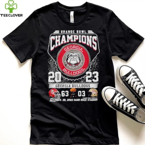 Georgia Bulldogs Football 2023 Orange Bowl Champions Victory Florida 63 3 hoodie, sweater, longsleeve, shirt v-neck, t-shirt