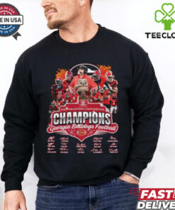Georgia Bulldogs Football 2024 Champions Signatures Fan Favorite Shirt