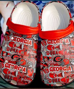 Georgia Bulldogs Football Crocs Clog Shoes