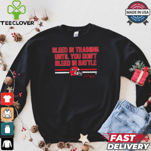 Georgia Bulldogs Football Malaki Starks Bleed in Training Until You Don’t Bleed In Battle Signature t shirt
