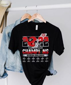 Georgia Bulldogs Football SEC 2022 East Division Champions matchup T Shirt