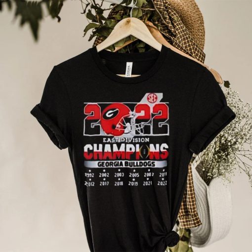 Georgia Bulldogs Football SEC 2022 East Division Champions matchup T Shirt