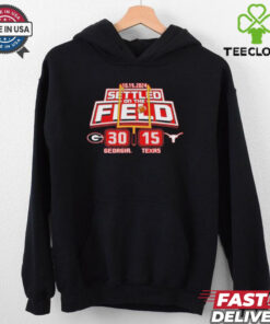 Georgia Bulldogs Football Settled On The Field Texas Gameday Score 30 15 Shirt