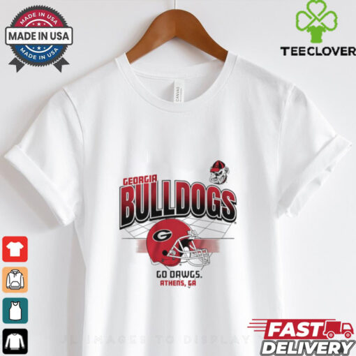 Georgia Bulldogs Football go Dawgs helmet grid shirt