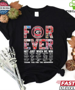 Georgia Bulldogs Forever Not Just When We Win Thank You For The Memories Signatures Shirt