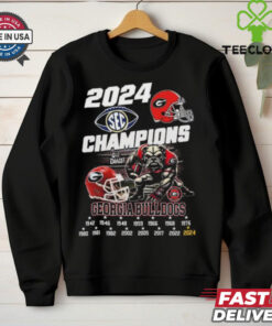 Georgia Bulldogs Go Dawgs Southeastern Conference Champions 2024 T Shirt
