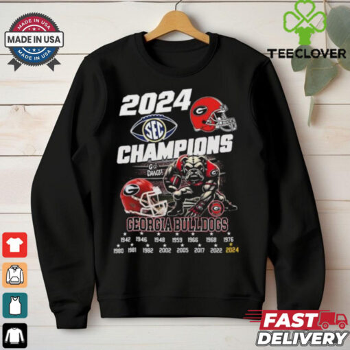 Georgia Bulldogs Go Dawgs Southeastern Conference Champions 2024 T Shirt
