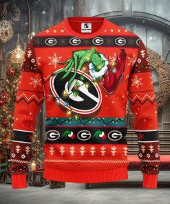Georgia Bulldogs Grinch Christmas Ugly Sweater