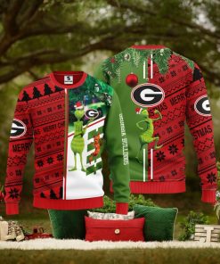 Georgia Bulldogs Grinch & Scooby doo Christmas Ugly Sweater 1