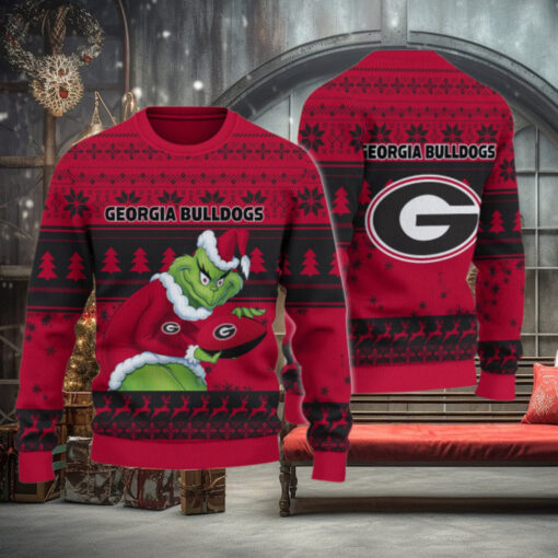 Georgia Bulldogs Grinch Ugly Christmas Sweater