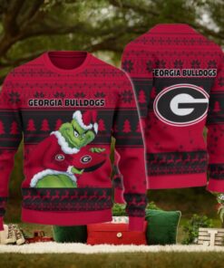 Georgia Bulldogs Grinch Ugly Christmas Sweater