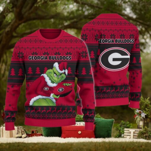 Georgia Bulldogs Grinch Ugly Christmas Sweater