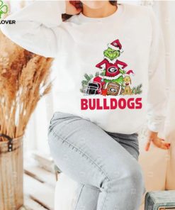 Georgia Bulldogs Grinch and Max dog funny Christmas shirt