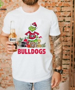 Georgia Bulldogs Grinch and Max dog funny Christmas hoodie, sweater, longsleeve, shirt v-neck, t-shirt