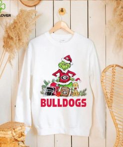 Georgia Bulldogs Grinch and Max dog funny Christmas hoodie, sweater, longsleeve, shirt v-neck, t-shirt