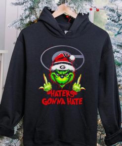 Georgia Bulldogs Grinch middle finger haters gonna hate hoodie, sweater, longsleeve, shirt v-neck, t-shirt