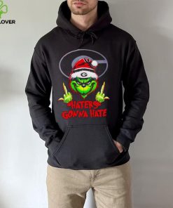 Georgia Bulldogs Grinch middle finger haters gonna hate hoodie, sweater, longsleeve, shirt v-neck, t-shirt