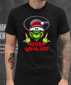 Georgia Bulldogs Grinch middle finger haters gonna hate hoodie, sweater, longsleeve, shirt v-neck, t-shirt