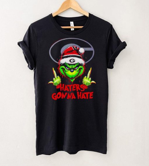 Georgia Bulldogs Grinch middle finger haters gonna hate hoodie, sweater, longsleeve, shirt v-neck, t-shirt