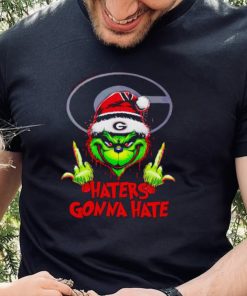 Georgia Bulldogs Grinch middle finger haters gonna hate hoodie, sweater, longsleeve, shirt v-neck, t-shirt