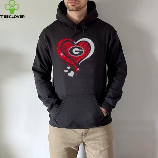 Georgia Bulldogs Heart Diamond love 2022 hoodie, sweater, longsleeve, shirt v-neck, t-shirt