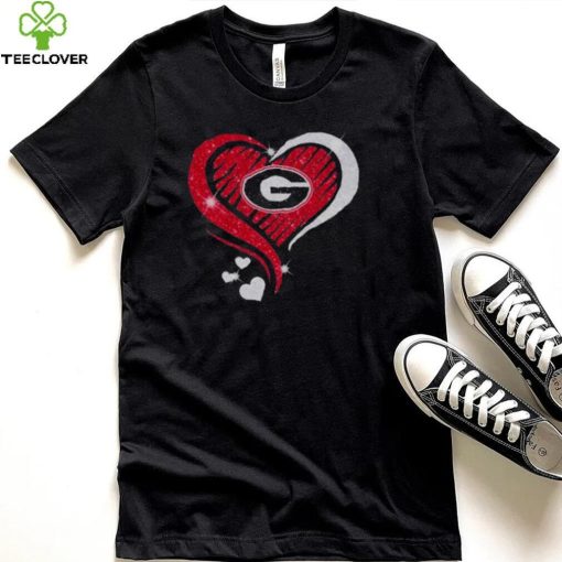 Georgia Bulldogs Heart Diamond love 2022 hoodie, sweater, longsleeve, shirt v-neck, t-shirt