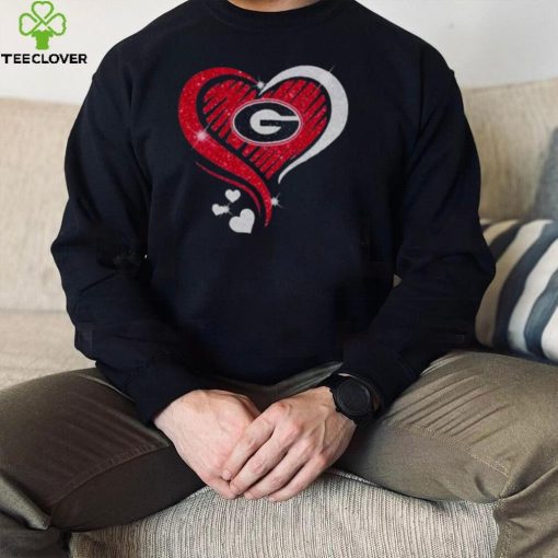 Georgia Bulldogs Heart Diamond love 2022 hoodie, sweater, longsleeve, shirt v-neck, t-shirt