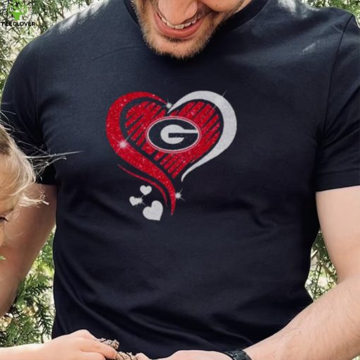 Georgia Bulldogs Heart Diamond love 2022 hoodie, sweater, longsleeve, shirt v-neck, t-shirt