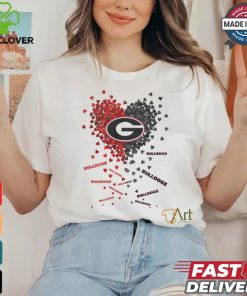 Georgia Bulldogs Heart Shirt