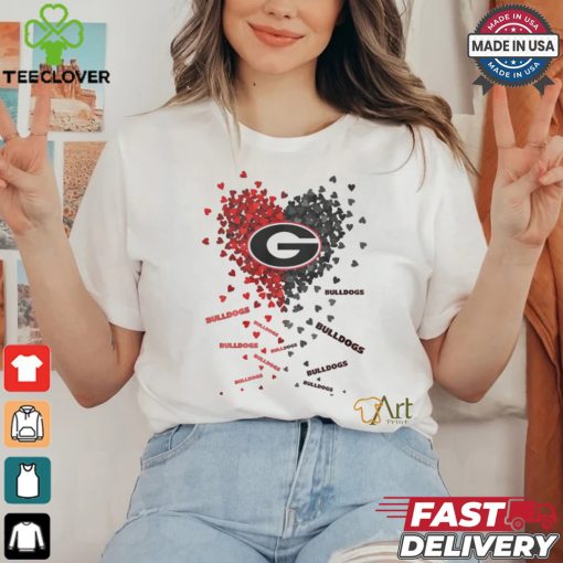 Georgia Bulldogs Heart Shirt