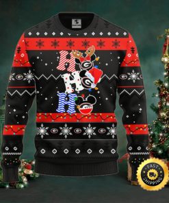Georgia Bulldogs Hohoho Mickey Christmas Ugly Sweater