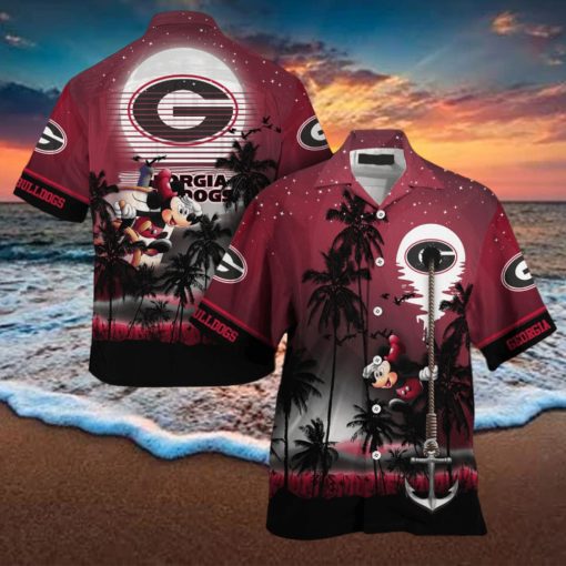 Georgia Bulldogs NCAA 3D Printed Hawaiian Shirt For Men Women