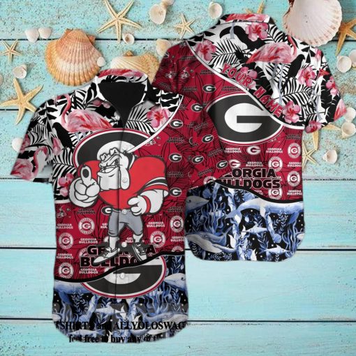 Georgia Bulldogs NCAA All Over Print Classic Hawaiian Aloha Shirt