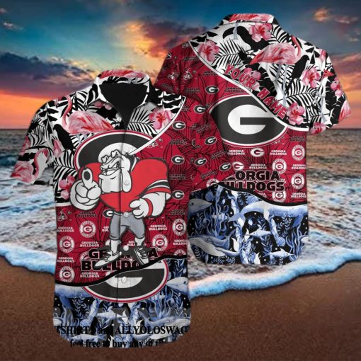 Georgia Bulldogs NCAA All Over Print Classic Hawaiian Aloha Shirt