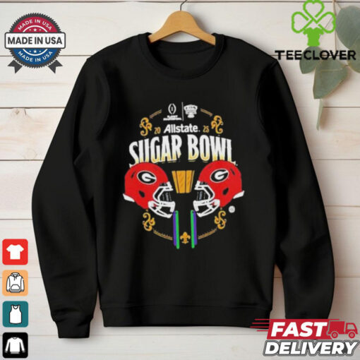Georgia Bulldogs NCAA Bowl Games 2024 2025 Allstate Sugar Bowl Helmet T Shirts