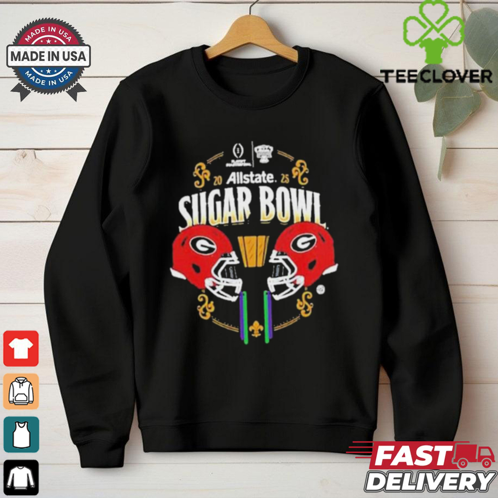 Georgia Bulldogs NCAA Bowl Games 2024 2025 Allstate Sugar Bowl Helmet T Shirts Georgia Bulldogs NCAA Bowl Games 2024 2025 Allstate Sugar Bowl Helmet T Shirts