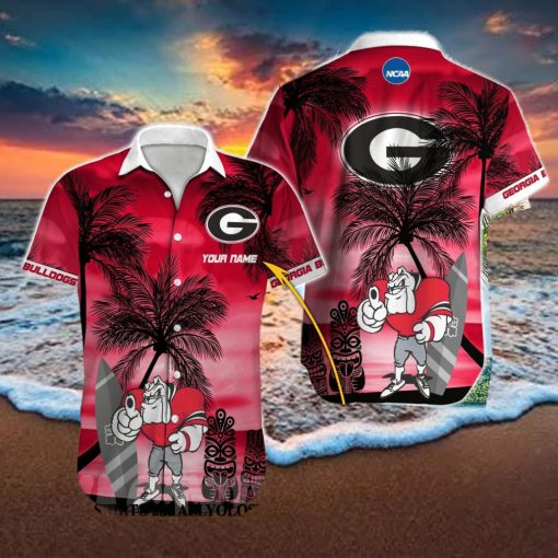 Georgia Bulldogs NCAA Full Printing Classic Hawaiian Button Shirt