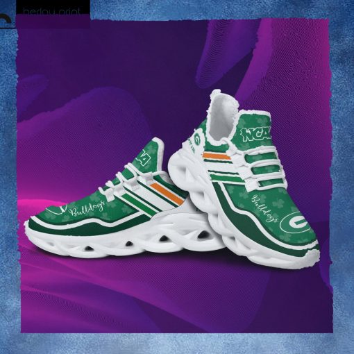 Georgia Bulldogs NCAA Logo St. Patrick’s Day Shamrock Custom Name Clunky Max Soul Shoes Sneakers For Mens Womens